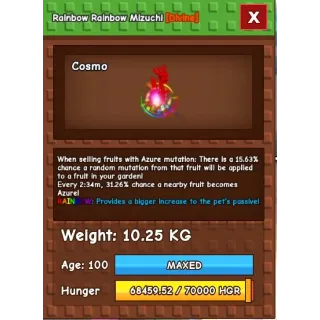 Grow a Garden > Rainbow Rainbow Mizuchi