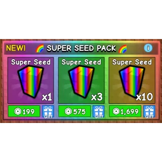 Grow a Garden > Super Seed Pack x3