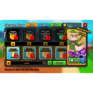 Plants Vs Brainrots > Premium Pass - Season Pass [299R] 