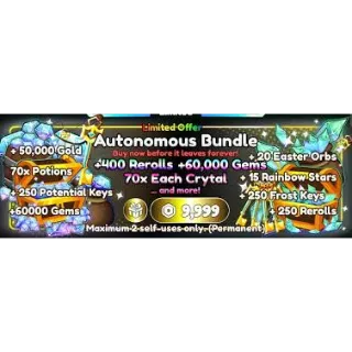 Anime Reborn > Autonomous Bundle [9999R] 