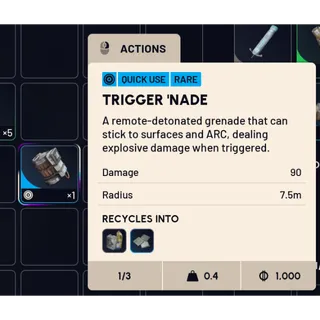 35x Trigger 'Nade (Misc) - ARC 