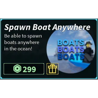 Spawn Boat Anywhere [299R] - Fisch
