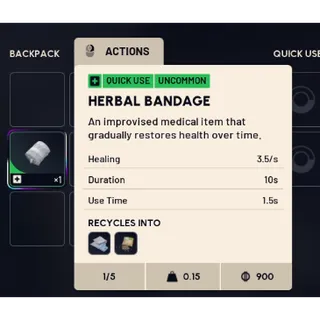 70x Herbal Bandage - ARC 