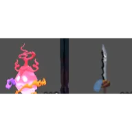 Bundle: Soul Cleaver / Napoleon + Soul Fruit + Mochi Trident + Red Cloud Costume 