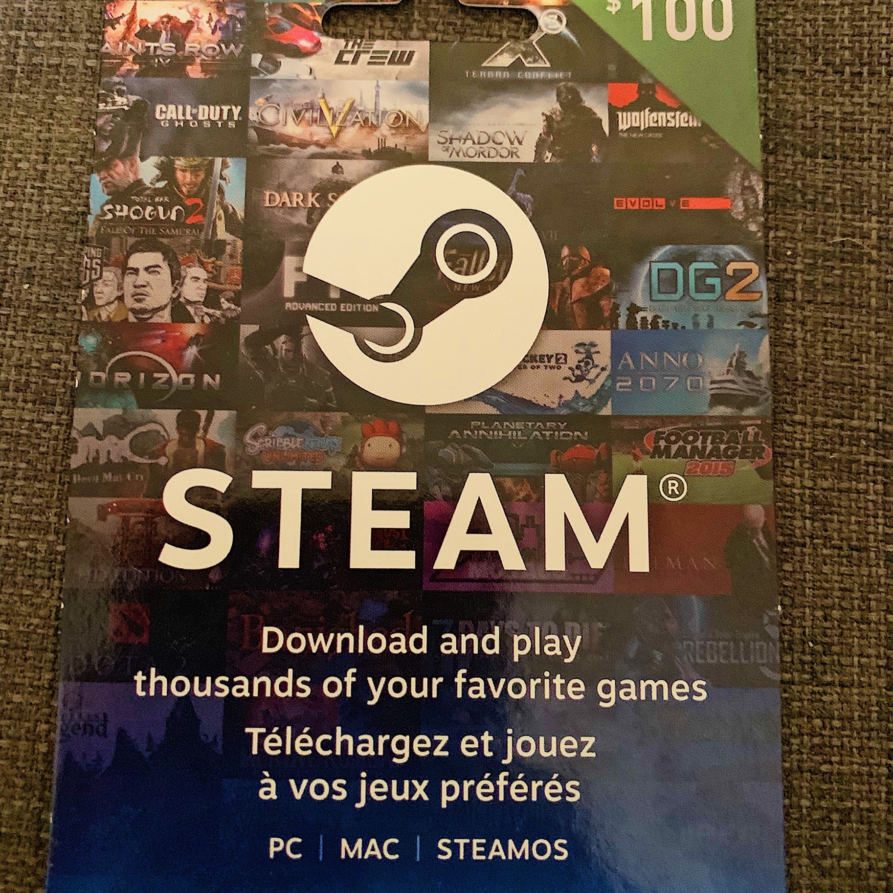 100.00 Steam Steam Gift Cards Gameflip