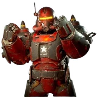 PC - Ultracite Power Armor - Cham / Ap / Wwr - Battle Scar Paint - Legacy arm Jetpack - Check Description