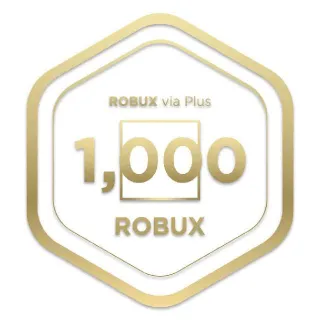 1000 Robux via plus