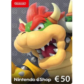 €50.00 EUR Nintendo eShop