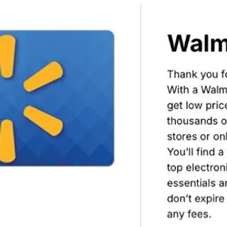 Walmart E Gift Card