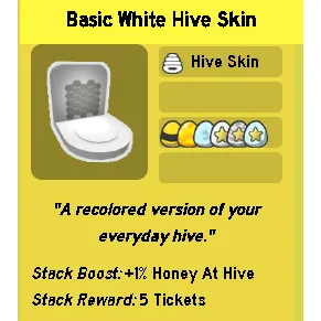BSS White Hive Skin Sticker