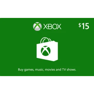 $15.00 USD Xbox Gift Card