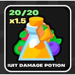 x1.5 Fruit Damage POTION - Fortnite Fruits Vs Brainrots Bundle