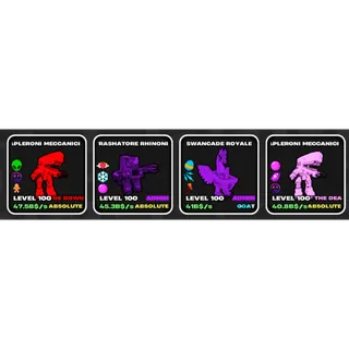 Fruits vs Brainrots bundle - Rots & Fruit - ALL max level 