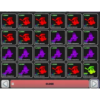 5x 1M+ Damage Fruit | Fruits vs Brainrots Fortnite