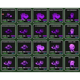 Fruits vs Brainrots - 20 BRAINROTS - ALL LEVEL 100