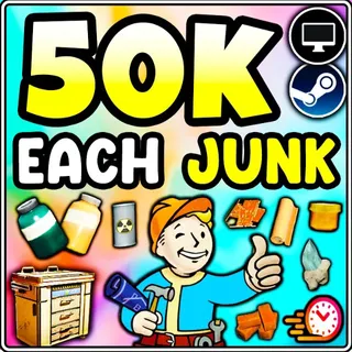 FALLOUT 76 JUNK   50k ea junk