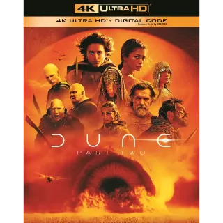 DUNE: PART TWO 4K UHD MOVIES ANYWHERE