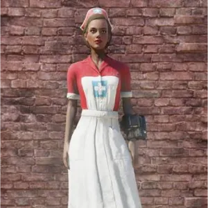 Red Asylum Uniform & Hat