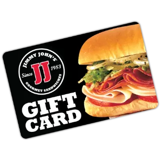 $25.00 USD Jimmy John's giftcard (two code)