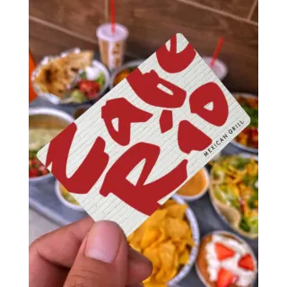 $50.00 USD cafe rio giftcard