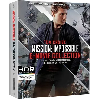 Mission Impossible 6 movie Collection 4k/Vudu,iTunes *179MI1