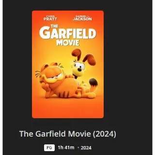 The Garfield movie  (2024) HD/MA *810HGM1