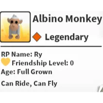 Albino Monkey FR 