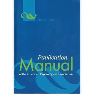 Publication Manual of the American Psychological Association
