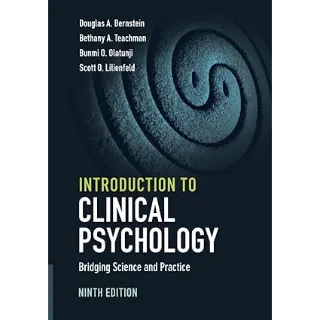 Introduction to Clinical Psychology 9th Edition