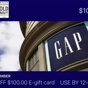 Gap Bucks $100.00 