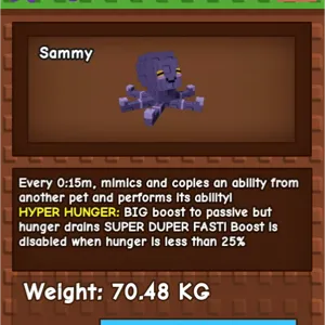 Hyper hunger mimics 15 s