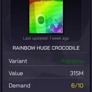 Rainbow Huge Crocodile