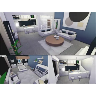 Adopt me modern family house build