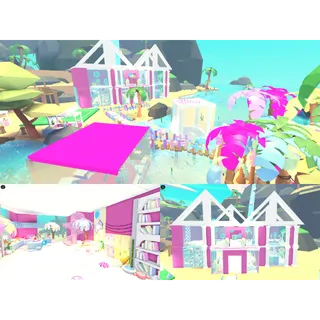 Adopt me preppy cutecore island house build