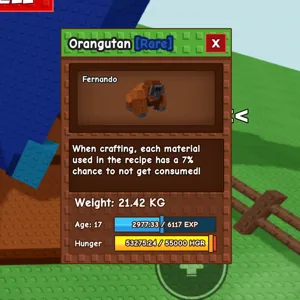 huge orangutan grow a garden