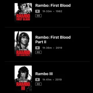 Rambo 5 movies UHD instant