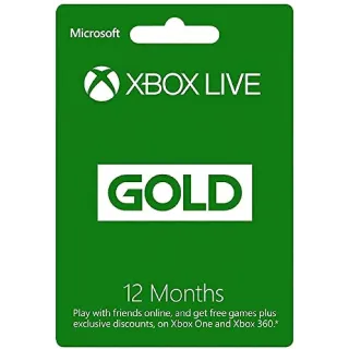 Xbox Live Gold 12-month