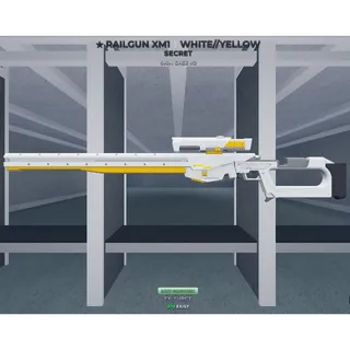 RAILGUN XM1 / WHITE // YELLOW ( CHEAP GUN) SECRET GUN