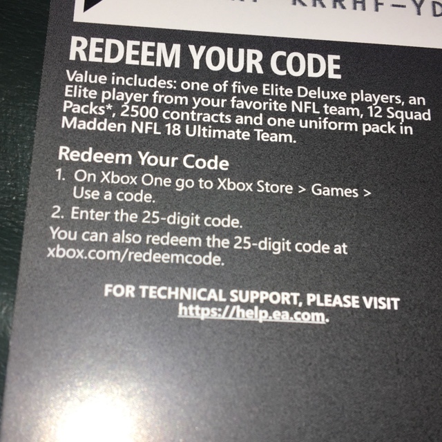 Madden 18 Goat Dlc Redeemable Code Other Gameflip - 