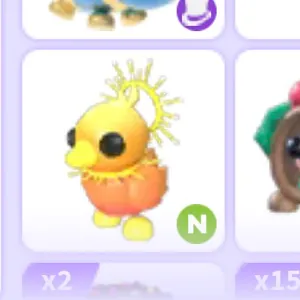 Neon Sunrise Duckling