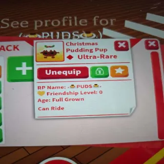 R Christmas Pudding Pup