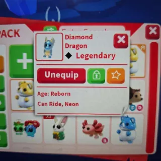 Neon R Diamond Dragon