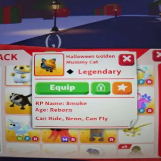 Golden Mummy Cat Neon FR