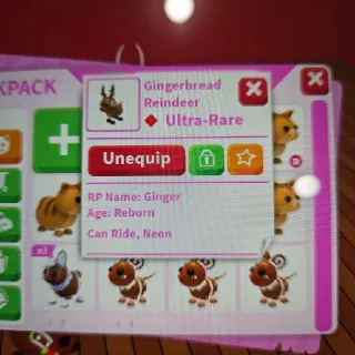 NR Gingerbread Reindeer