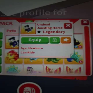 R Undead Jousting Horse