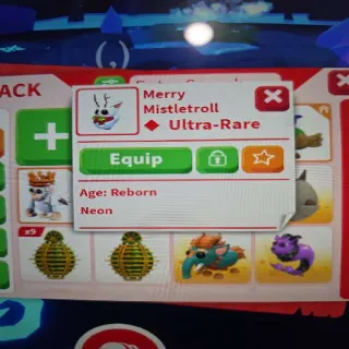 Neon Merry Mistletroll