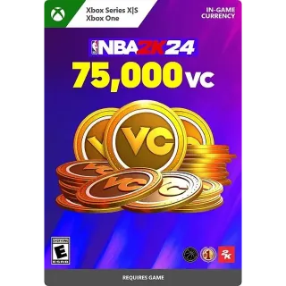 NBA 2K24: 75000 VC - XBOX ONE, XBOX SERIES S, XBOX SERIES X