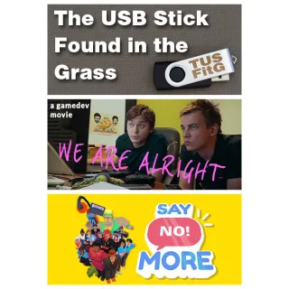 3 Steam Games The USB Stick Found in the Grass, We Are Alright, Say No! More (Instant Delivery)t
