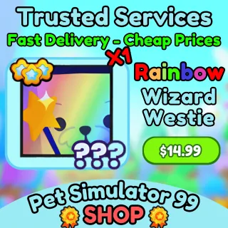 Rainbow Wizard Westie | PS99