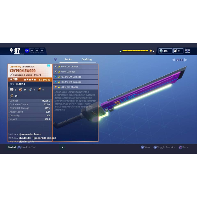 Fortnite krypton sword